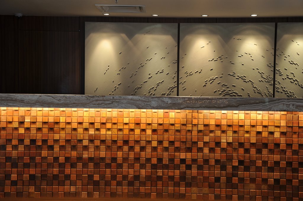 Hyatt Regency Kuantan Resort refurbished reception desk by Tarkan Selahiye