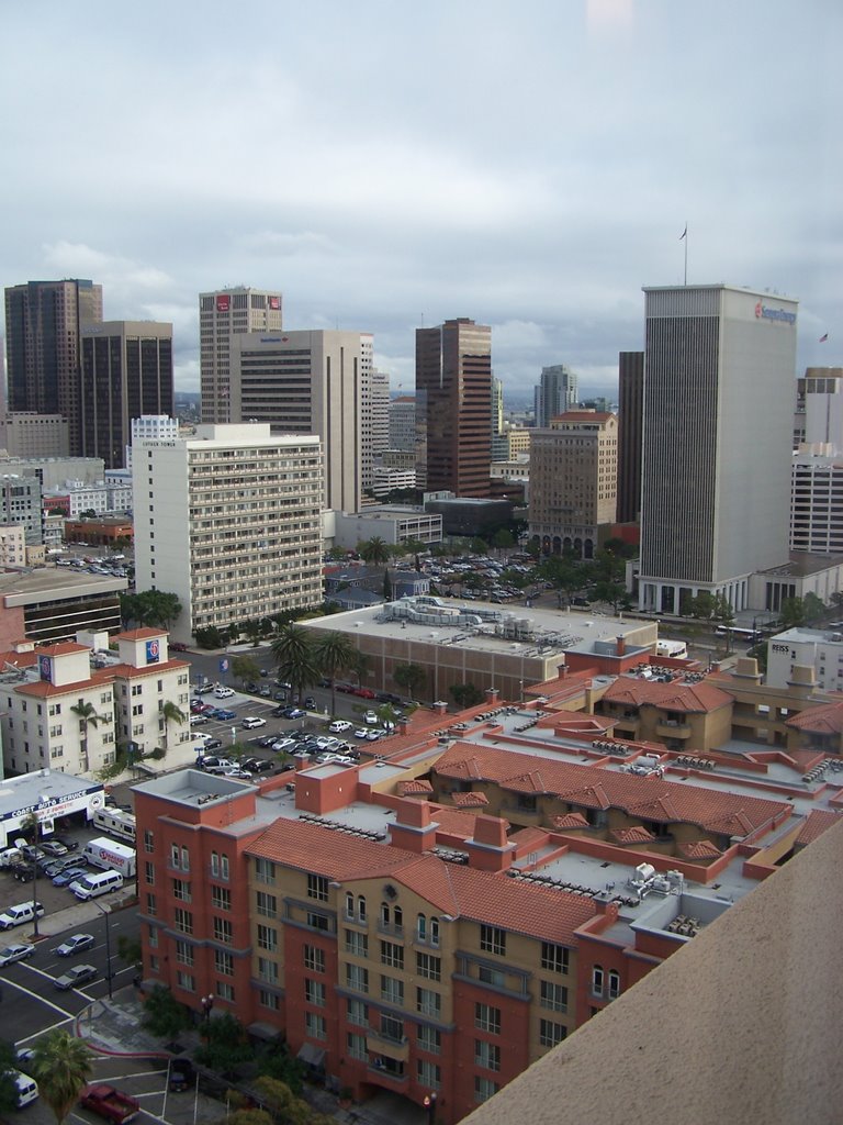 San Diego skyline, view South-East by januszl