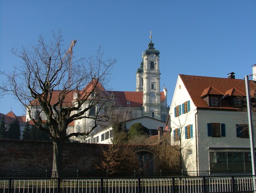 Der Silachweg an der Klostermauer by Mayer Richard