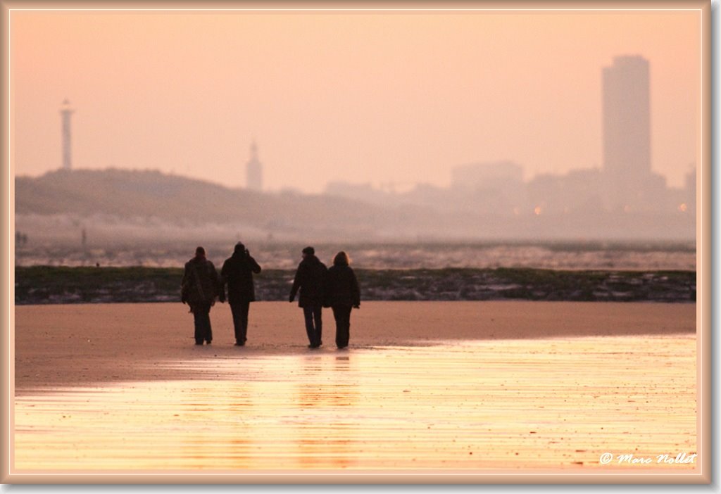 A walk on the beach by Marc Nollet