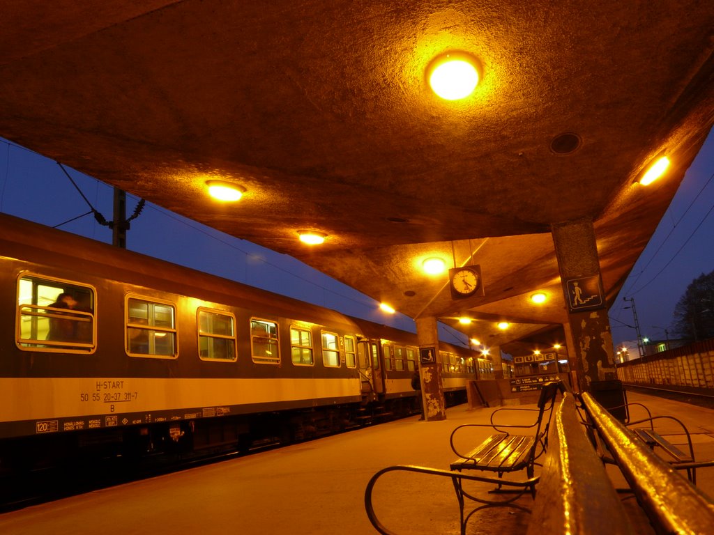 Miskolc Tiszai pu. railway station in the afternoon - Hungary by Temp13rec