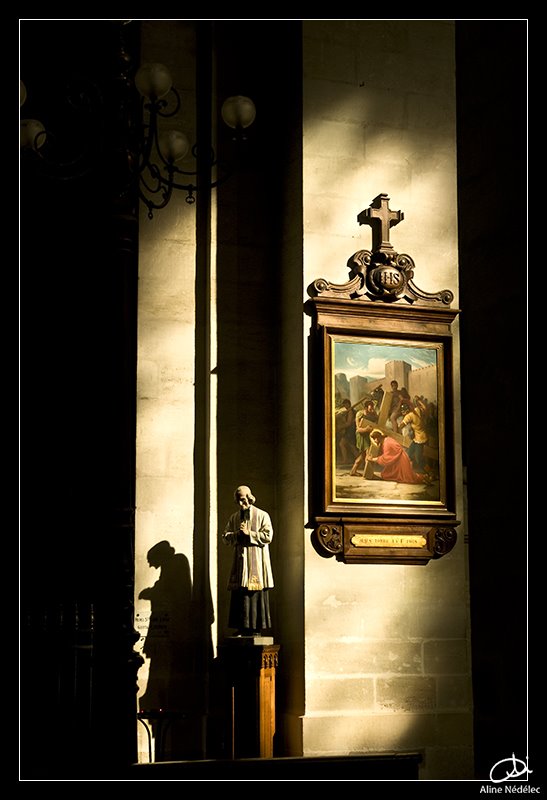 In the cathedral, La Rochelle by Aline Nédélec