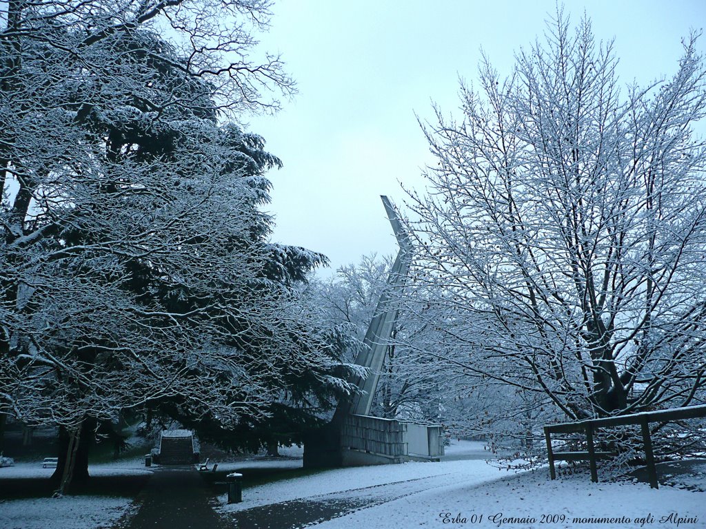 Parco Majnoni:monumento agli Alpini by pino1957