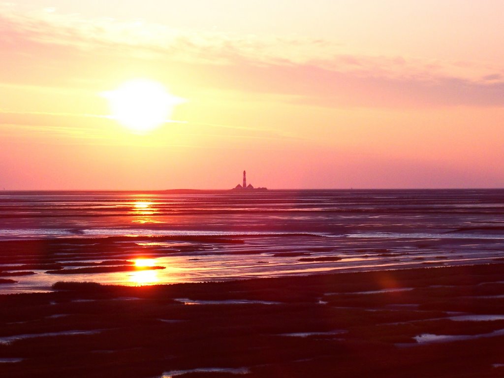 Westerhever Leuchtturm by Michael Wiehl