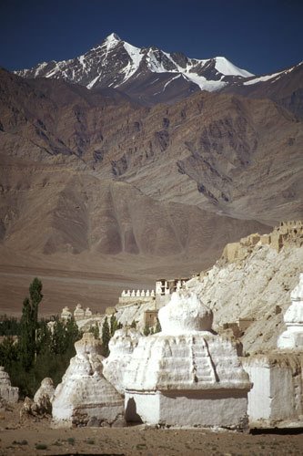 Stock Kangri (6070m) from the Indus valley by zwetkoff