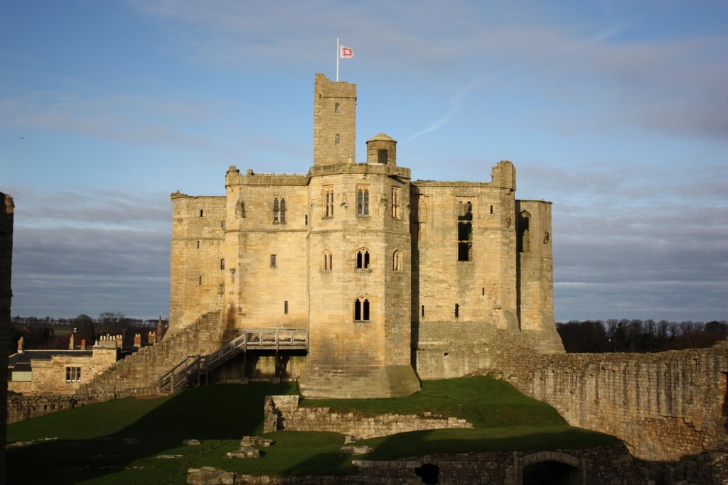 Warkworth Castle, Warkworth, Northumberland by Albert Griffiths