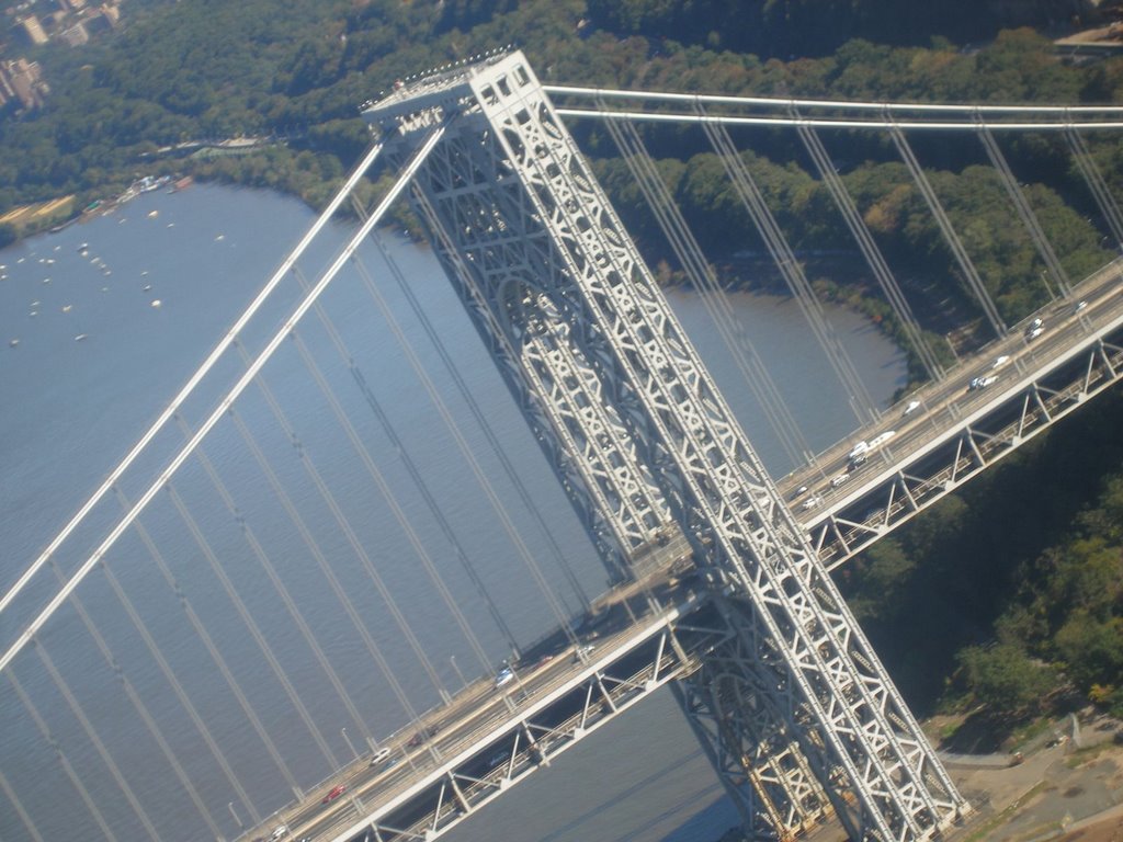 George Washington Bridge, connecting the New York City borough of The Bronx with Fort Lee, New Jersey. October 8, 2006 by Gary Miotla