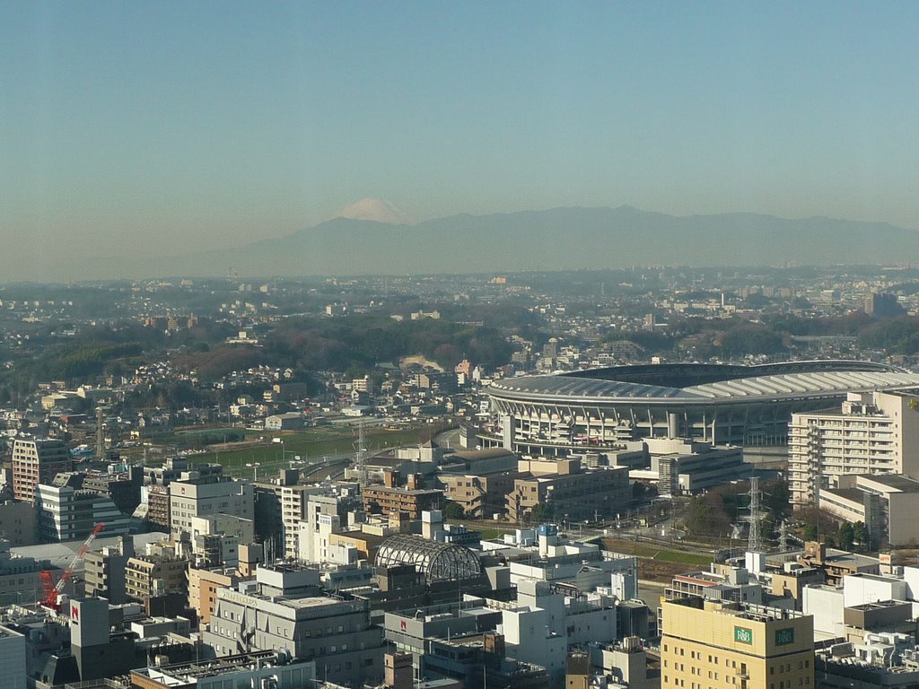 Mt.Fuji from SHIN-YOKOHAMA Prince Hotel by sedgevalley