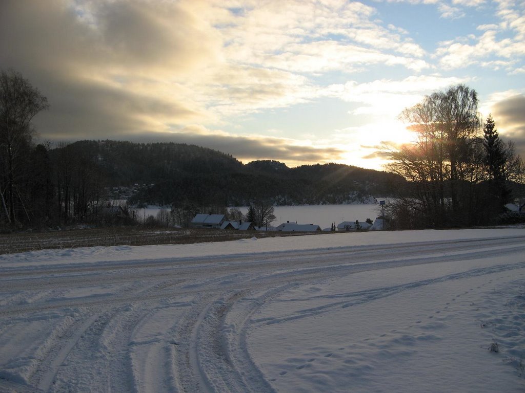 Frozen sea- Eidanger Fjord by Homayonifar