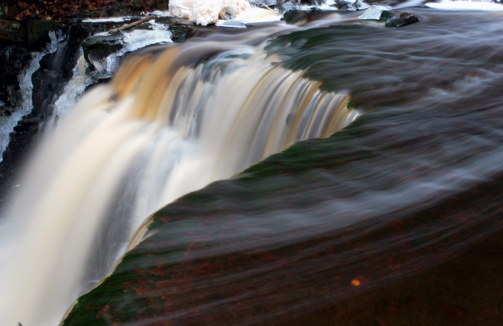 Waterfall Hunneberg Sweden by Dick Wåhlin