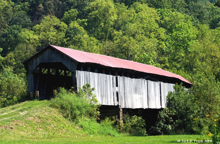 Knowlton Covered Bridge by Jack R Perry