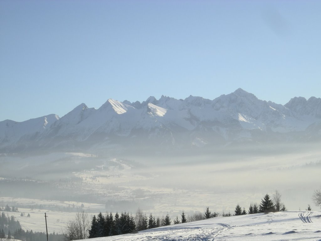 Czarna Góra - widok na Tatry by kahaśka