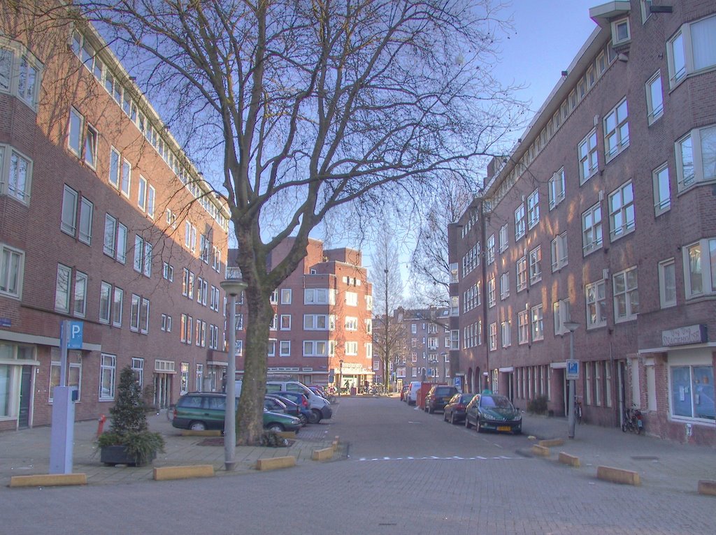 Van Renselaerstraat - Zicht vanuit Crynssenstraat by Postjesbuurt-Amsterdam