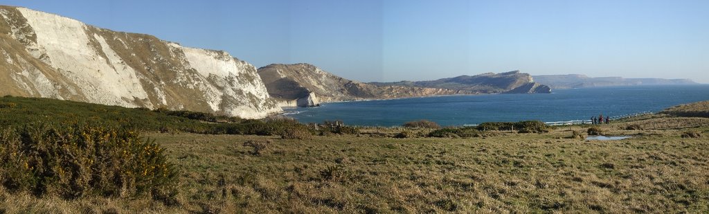 Bindon Hill cliffs and Worbarrow Bay (2008) by jk1812