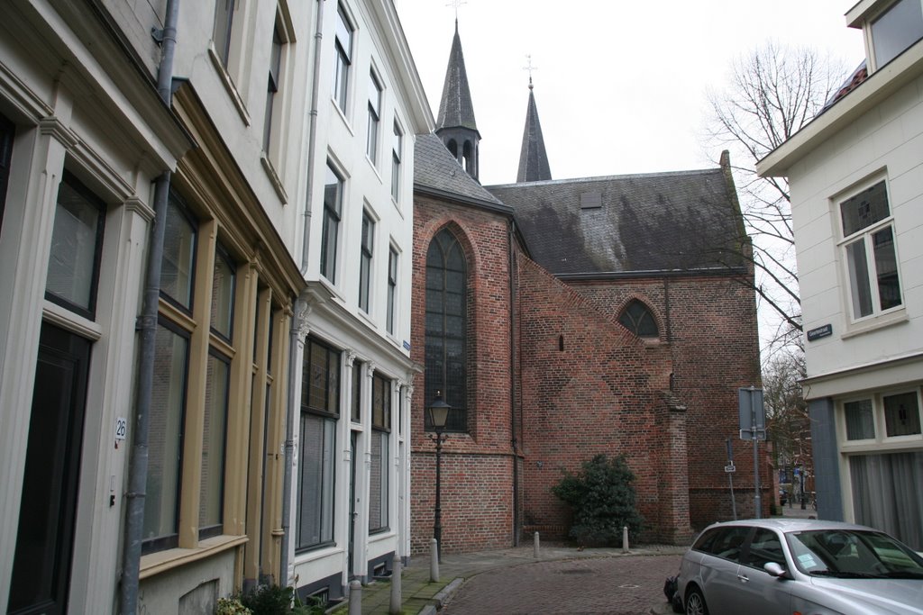 Geertestraat hoek graf=iedersgang en de Geertekerk by Carl030nl