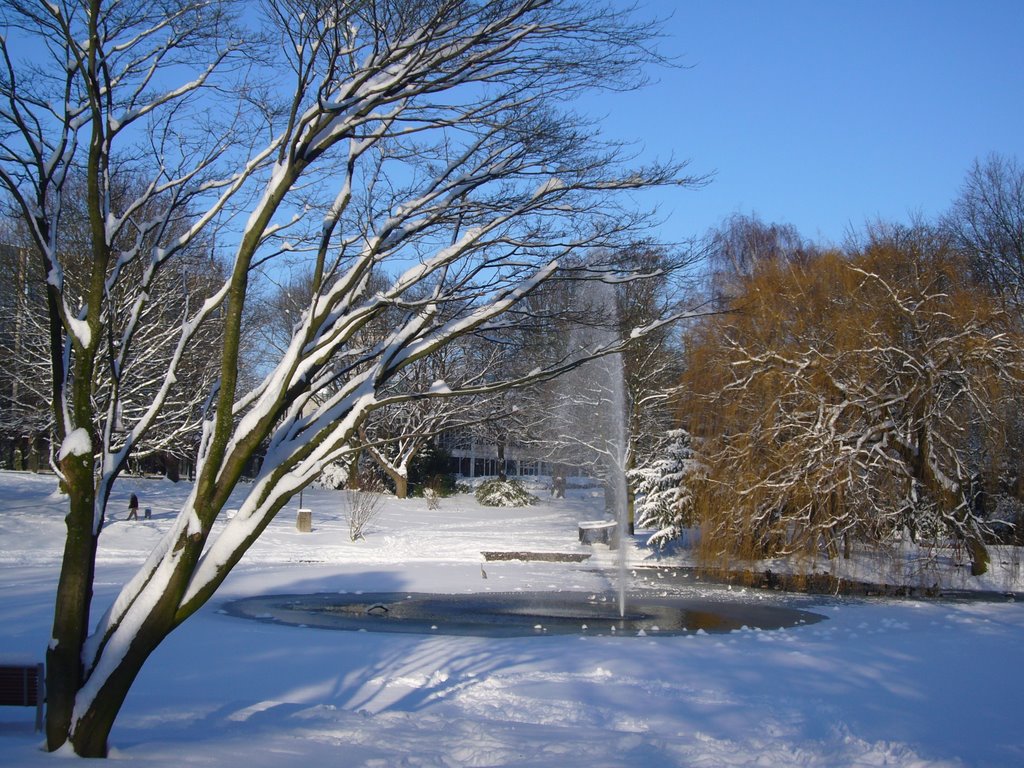 Fontäne im Schnee by CaptnBlaubaer