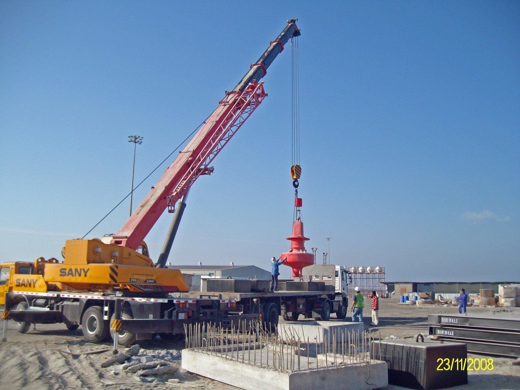 Loading of navigational buoys before location at sea, Hidd Port, 23Nov2008 by hiddport