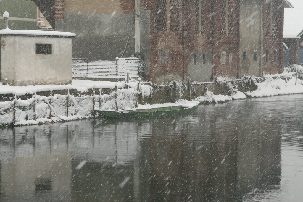 Naviglio Grande a Bernate Ticino by Francesco Nosotti