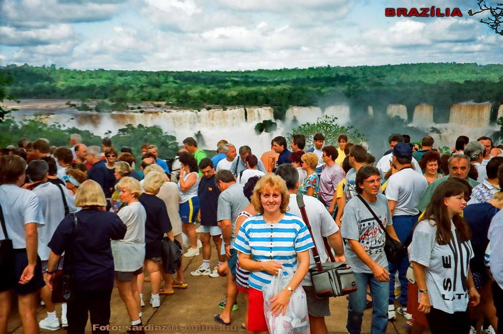 The most wonderful waterfall! Foz do Iguaçu - Brazília és Argentína határán (1998.) 53590005-1.jpg (Analog photo!) by A. Zoltán Sárdi (pho…