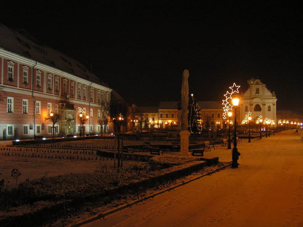 Karácsonyi fények Vác főterén / Christmas lights on a main square by norbertklúcsik