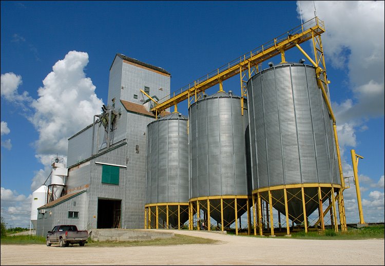 Manitoba Grain Elevator - Dugald by Stan Milosevic