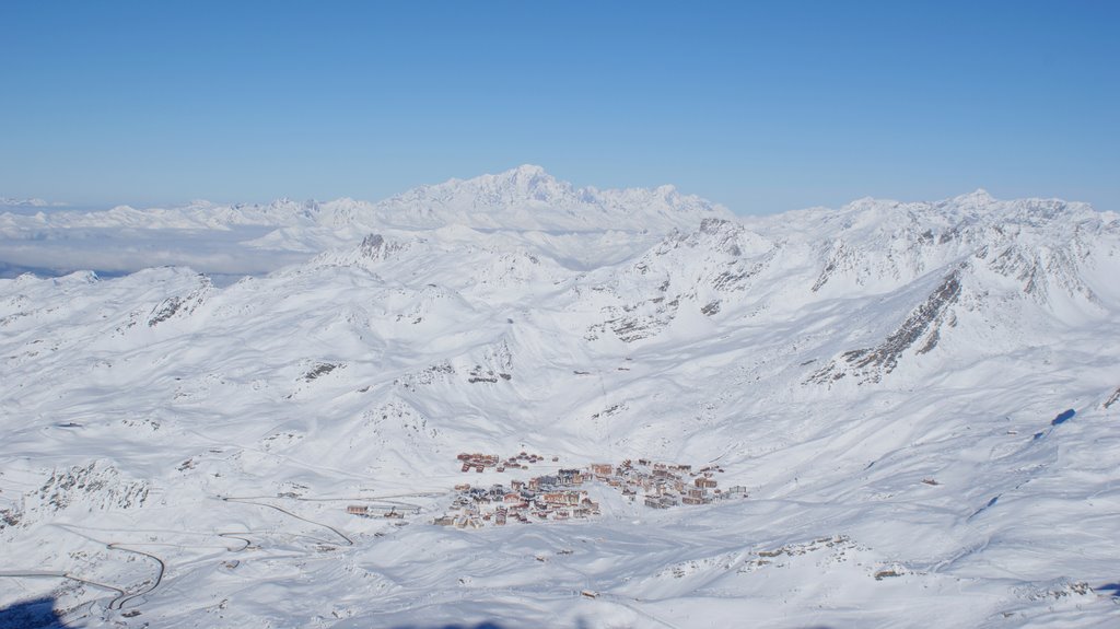 Cime Caron - view on Val-Thorens and Mont Blanc by krisking