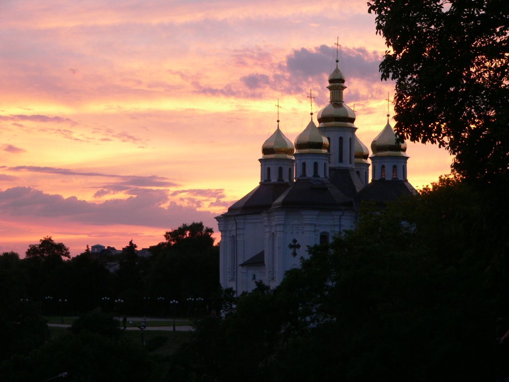 Church on sky by yoksul