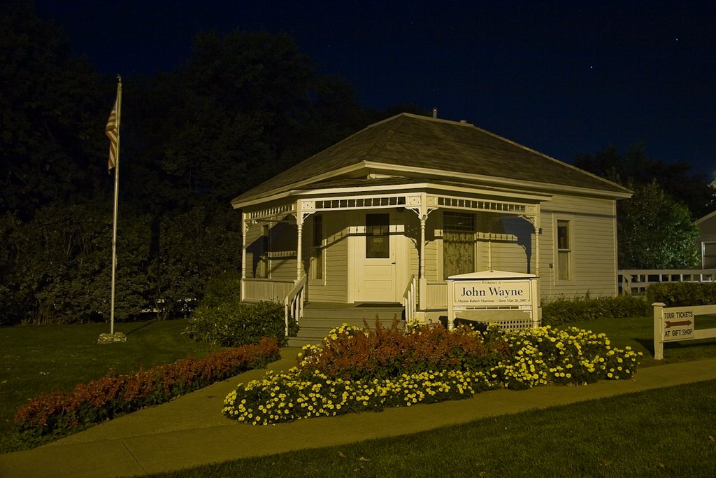 John Wayne's Birthplace at Night by Rip Tragle