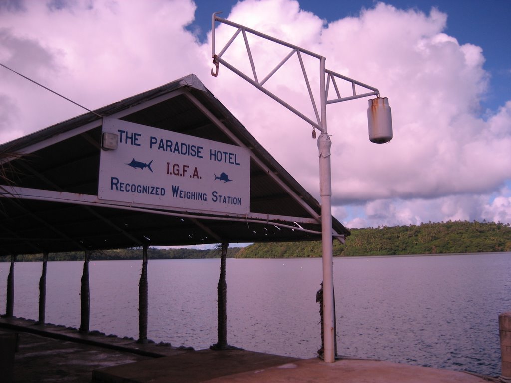 Fish Weighing Station at Paradise Hotel by Peter Gill | UK