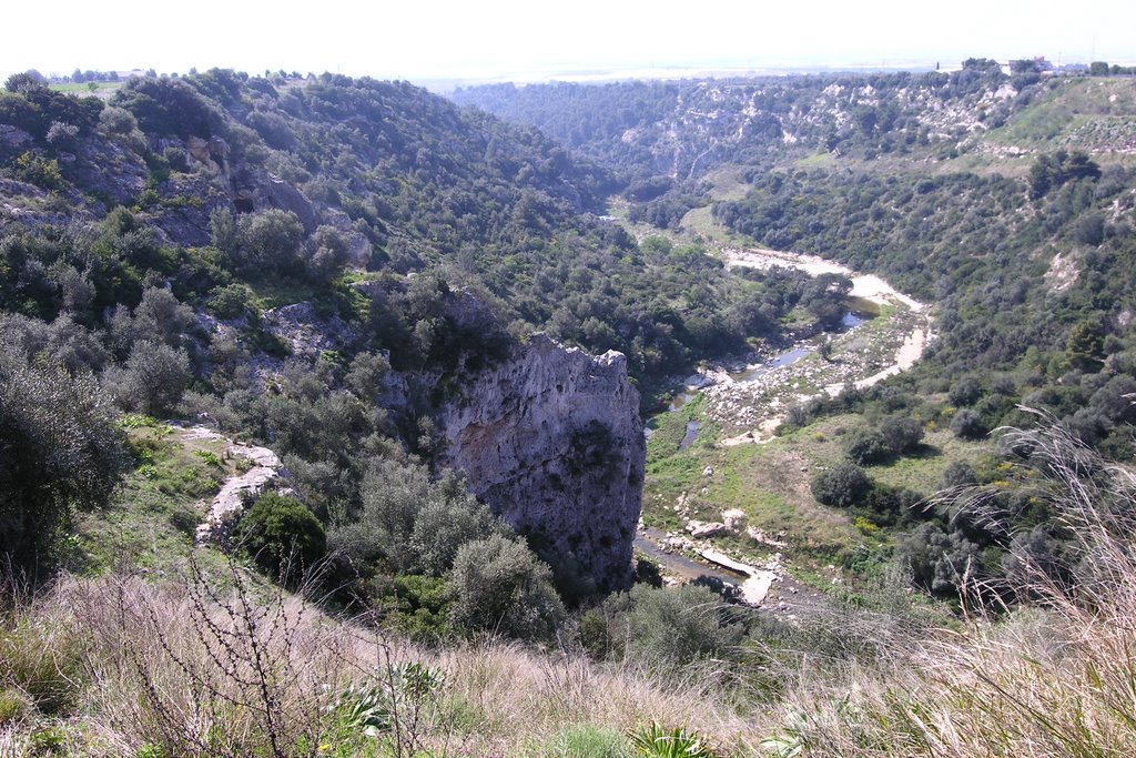 Gravina Santa Lucia versante Sud dalla linea ferroviaria dismessa by Franco P.