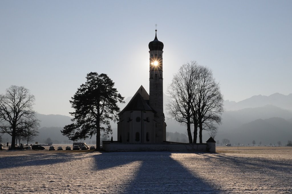 St. Coloman mit zwei Sonnensternen by Robert Böck