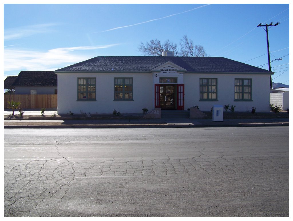 The Old Libeary.Now A Donut Shop.Mojave,Ca. by franksmith