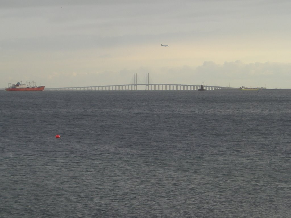 Oeresund Bridge, between Denmark and Sweden by photoroyale