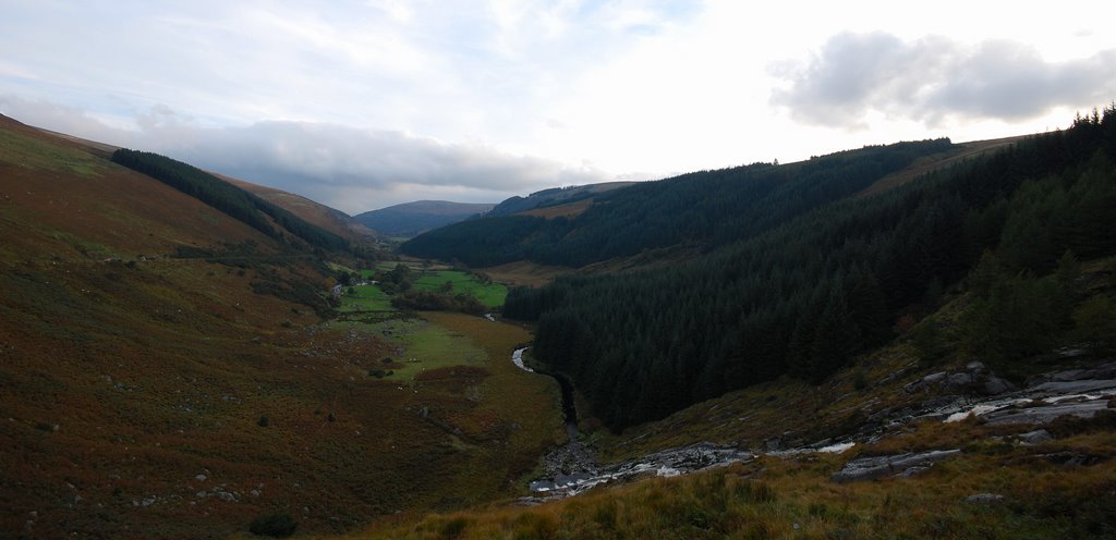 Glenmacnass Valley from the waterfall by Paul Maxwell