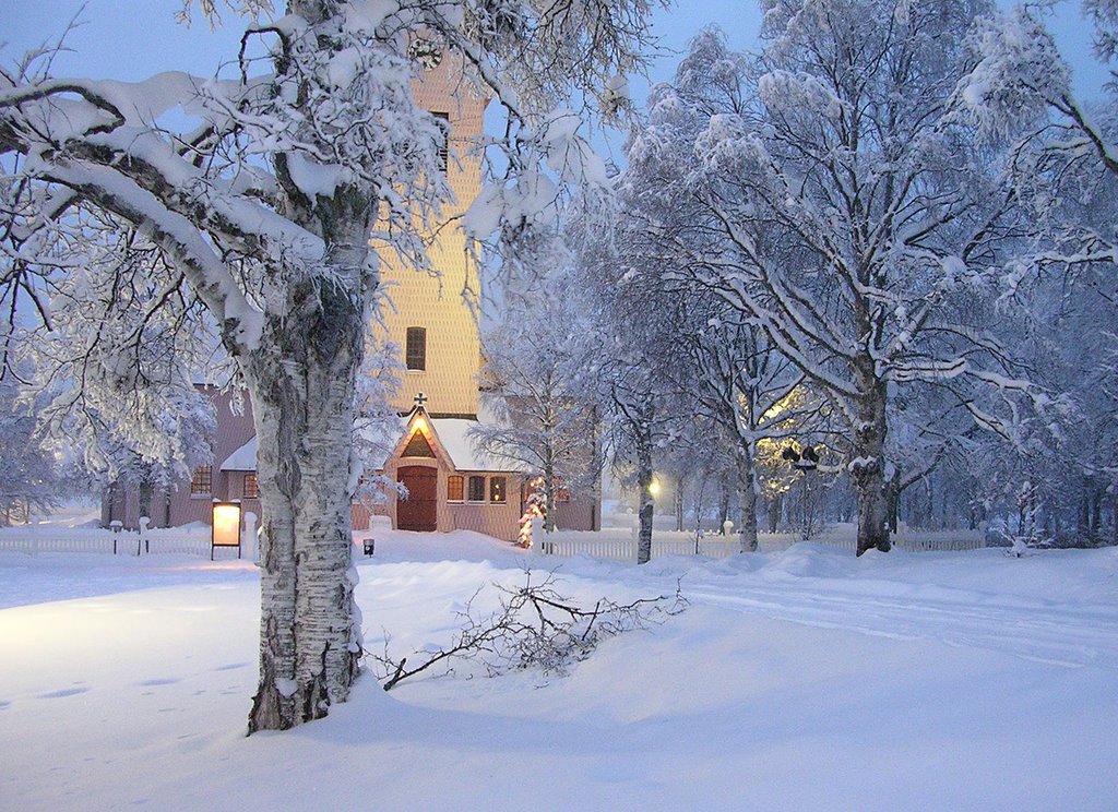 Eglise d'Arjeplog by Andreyn