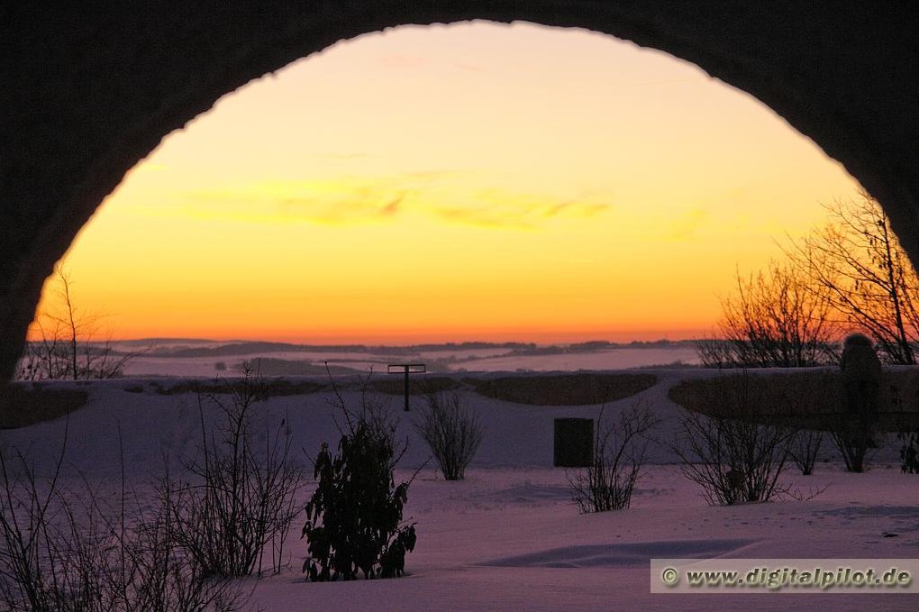 Beginn einer Winternacht: Blick von Schloss Augustusburg by www.digitalpilot.de