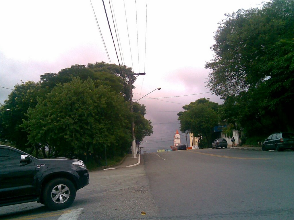 Vista do campanário de uma igreja evangélica no Km18 em Osasco by Carlos Antonio de So…