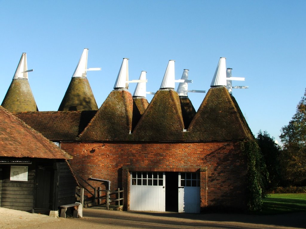 Sissinghurst gardens Oast Houses by Graham Willetts