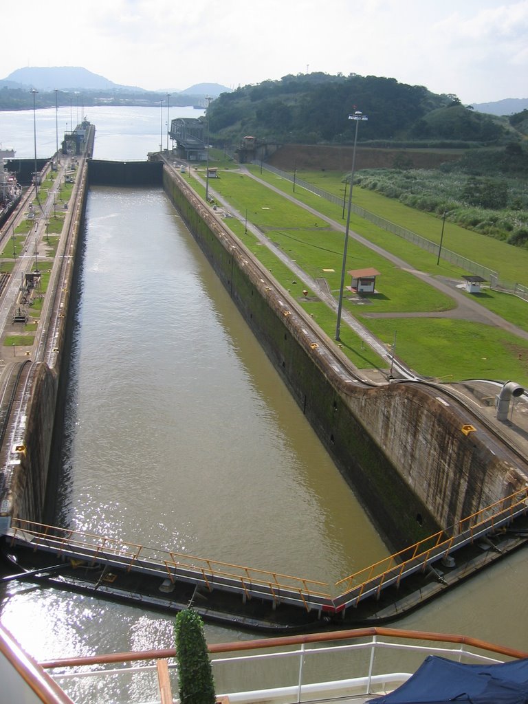 Panama Canal locks by Steven James