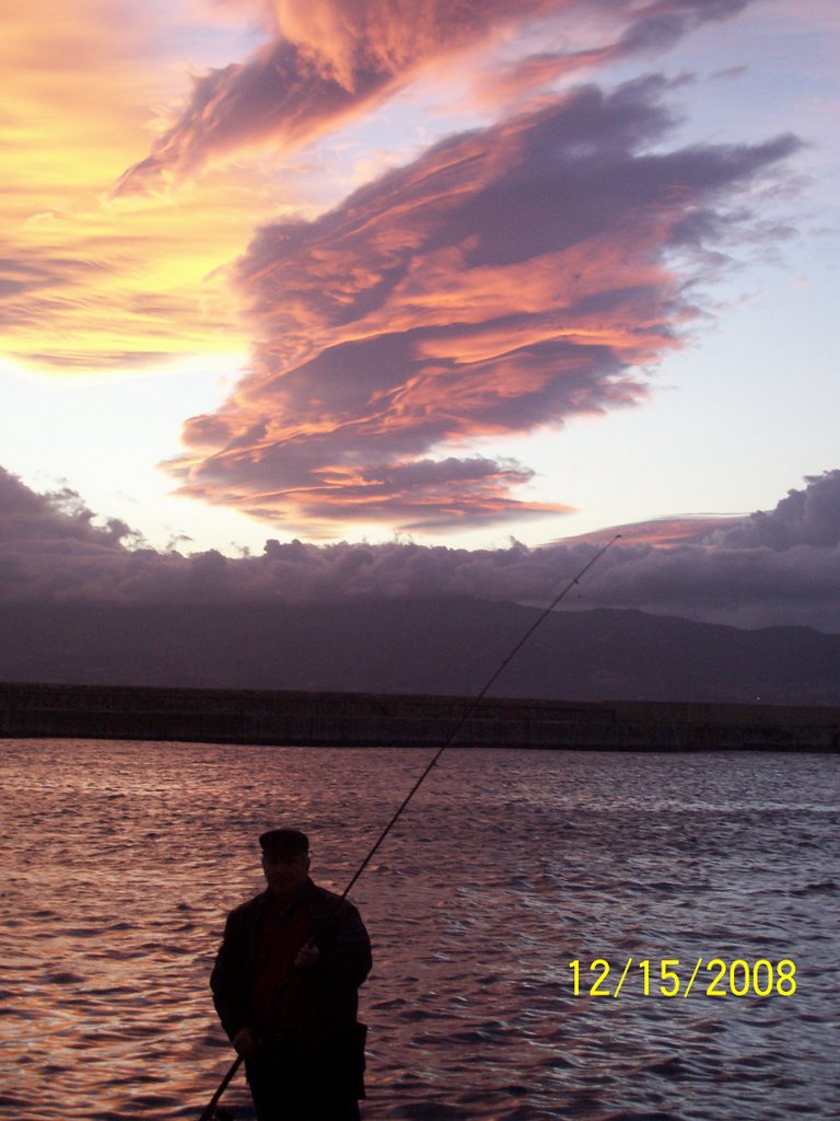 Fishing in villa with sicillian sky by jojofrmvictoria