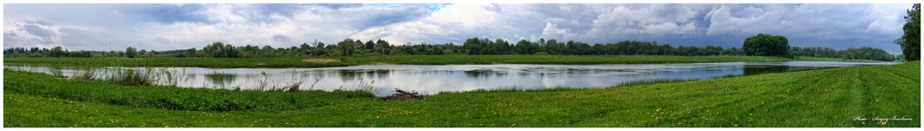 Panorama River Lielupe , Mezotne (c) Sergey Barkans by DiscoverySB / Sergey Barkans /