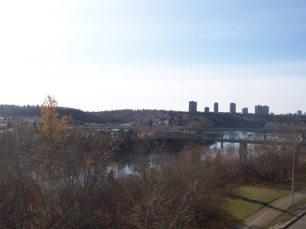 Edmonton river view by Lorna  E. Rourke