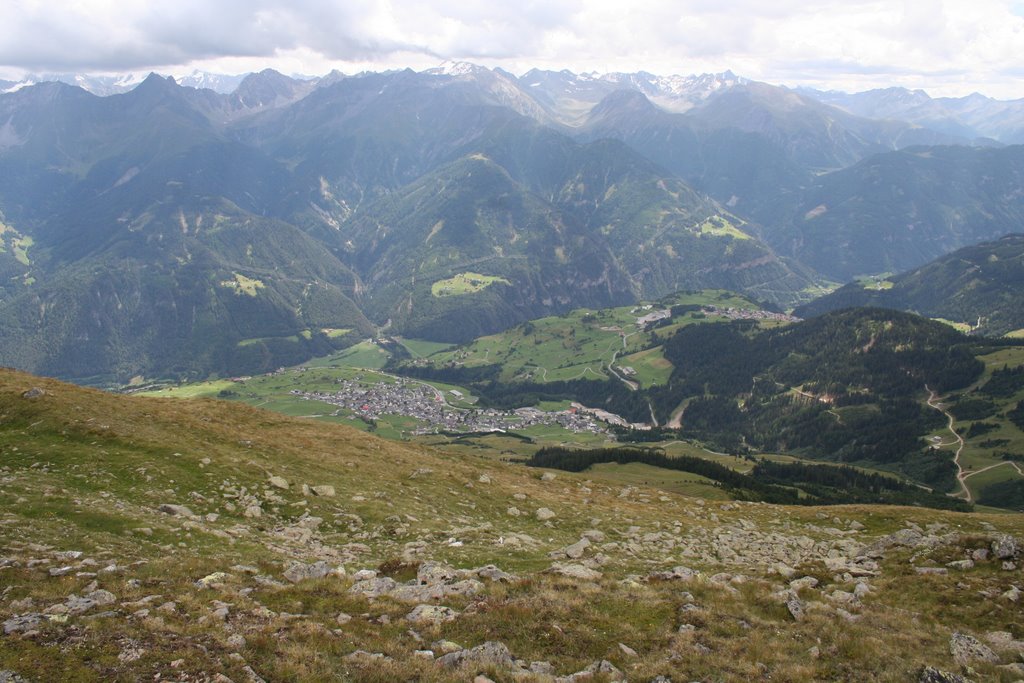 View from Schönjöchl towards Fiss by Krister Bergenfeldt