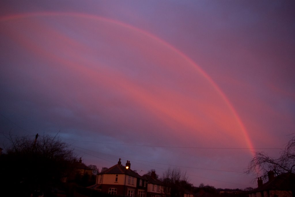 Sheffield Rainbow Sunrise 11 Jan 2009 by alanus52