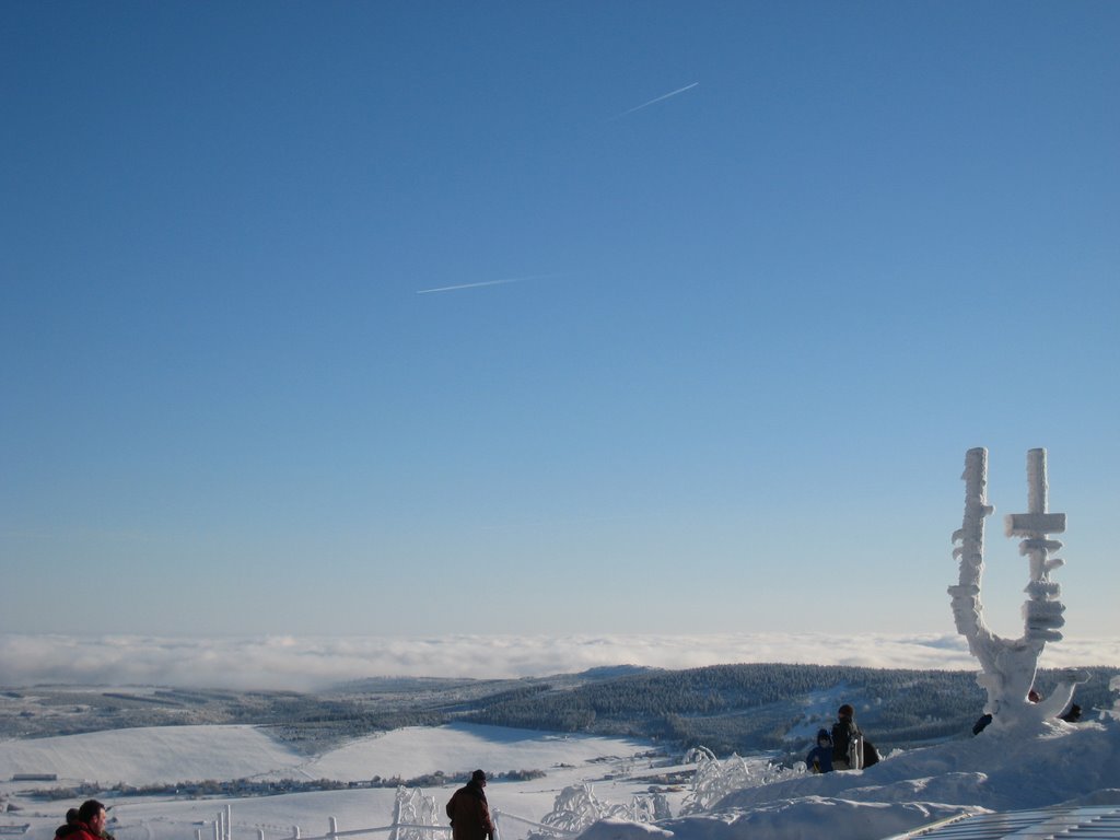 Fichtelberg Nebelwinter in Tschechien by Regina Stergar