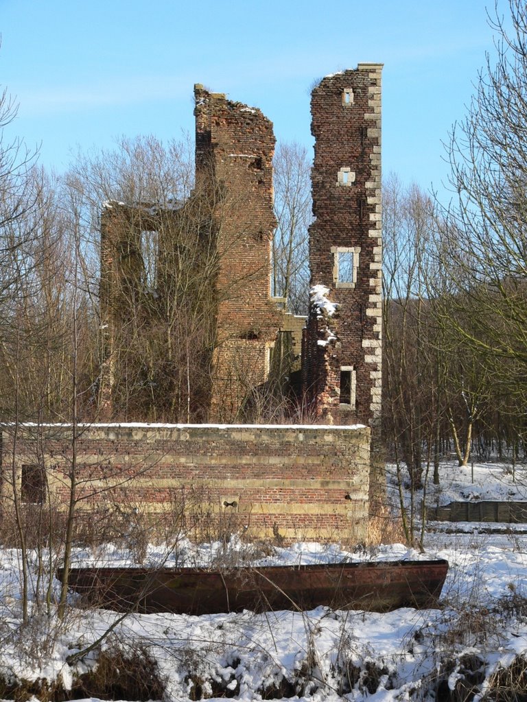 LANDGRAAF .. te koop . leuk kasteel ... behoeft enig onderhoud . . . . by walterskrutser