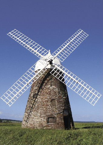 Windmill - Halnaker mill, West Sussex by Justin Brice