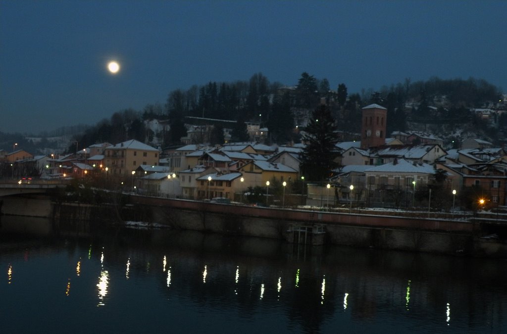 Moon on the river by ricktosko