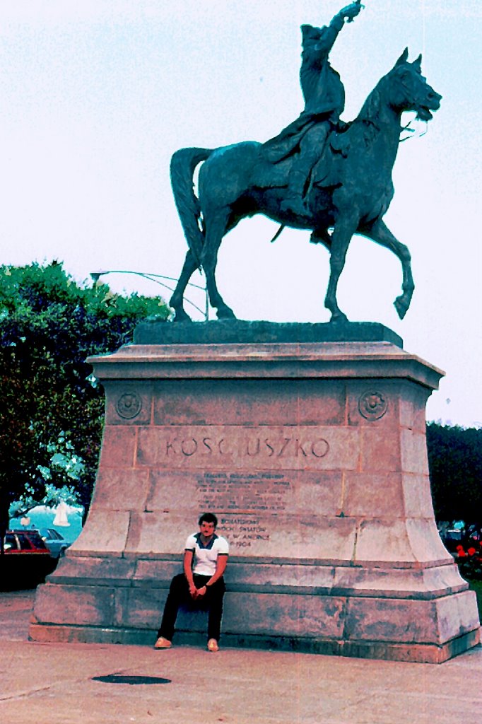 Chicago summer 1981 - Thaddeus Kościuszko monument (pomnik Tadeusza Kościuszki) by wuhazet