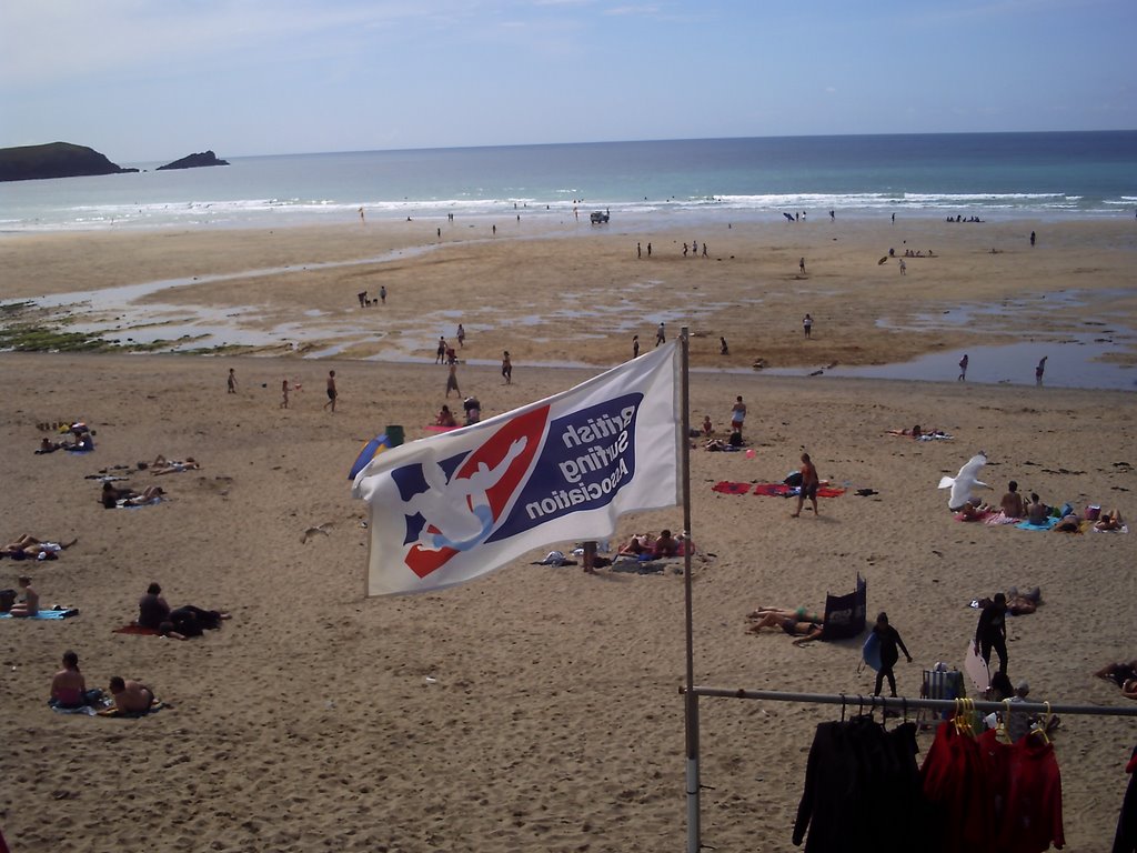 Fistral from surf center beach by Nathan Joe Hobbs